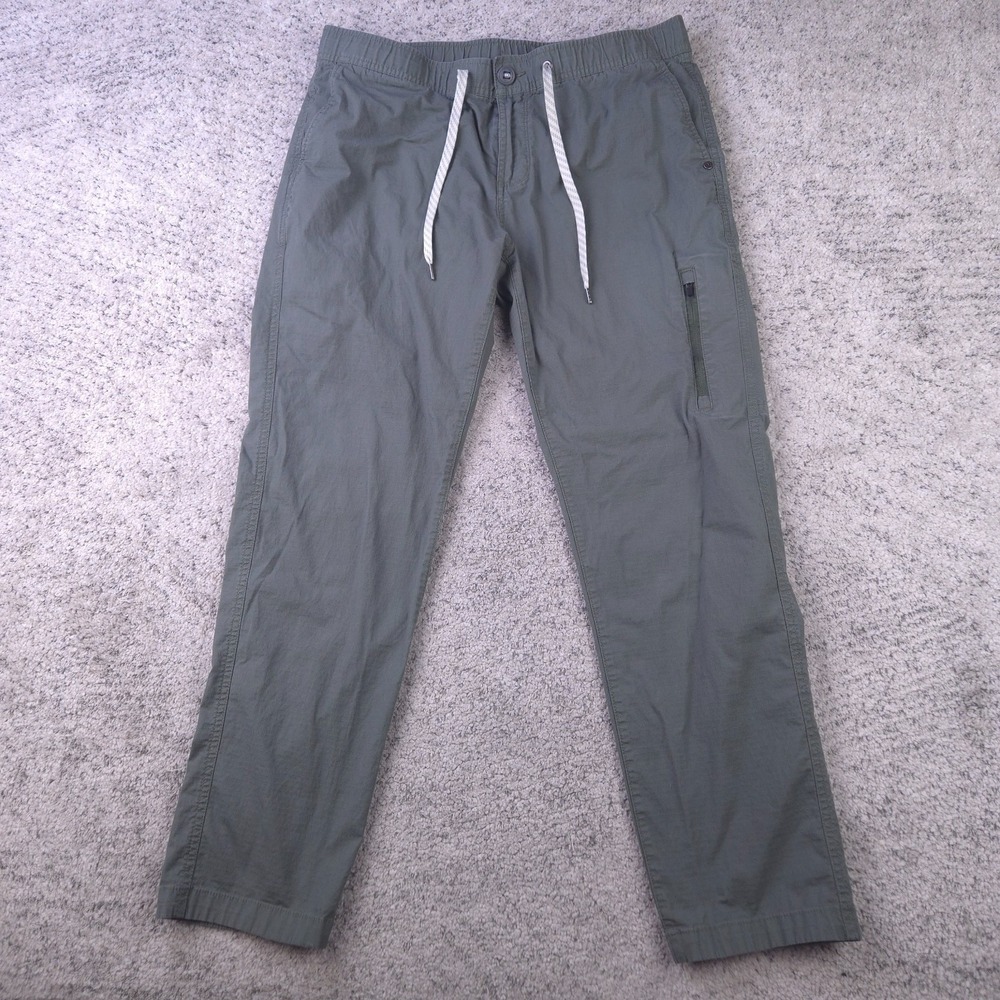 Vuori Pants Womens Large Ripstop Stretch Drawstring Military Olive Green V401